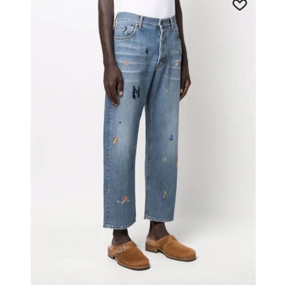 Nick Fouquet Uzzi Embroidered-motif Straight Leg Jeans - Picture 2 of 16
